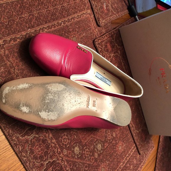 Prada loafers in gorgeous peonia+ blanco color - Picture 2 of 3